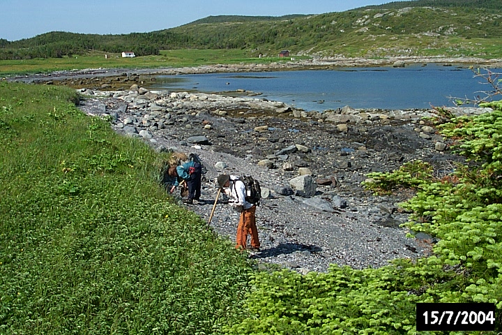 The stoney galet for drying fish.